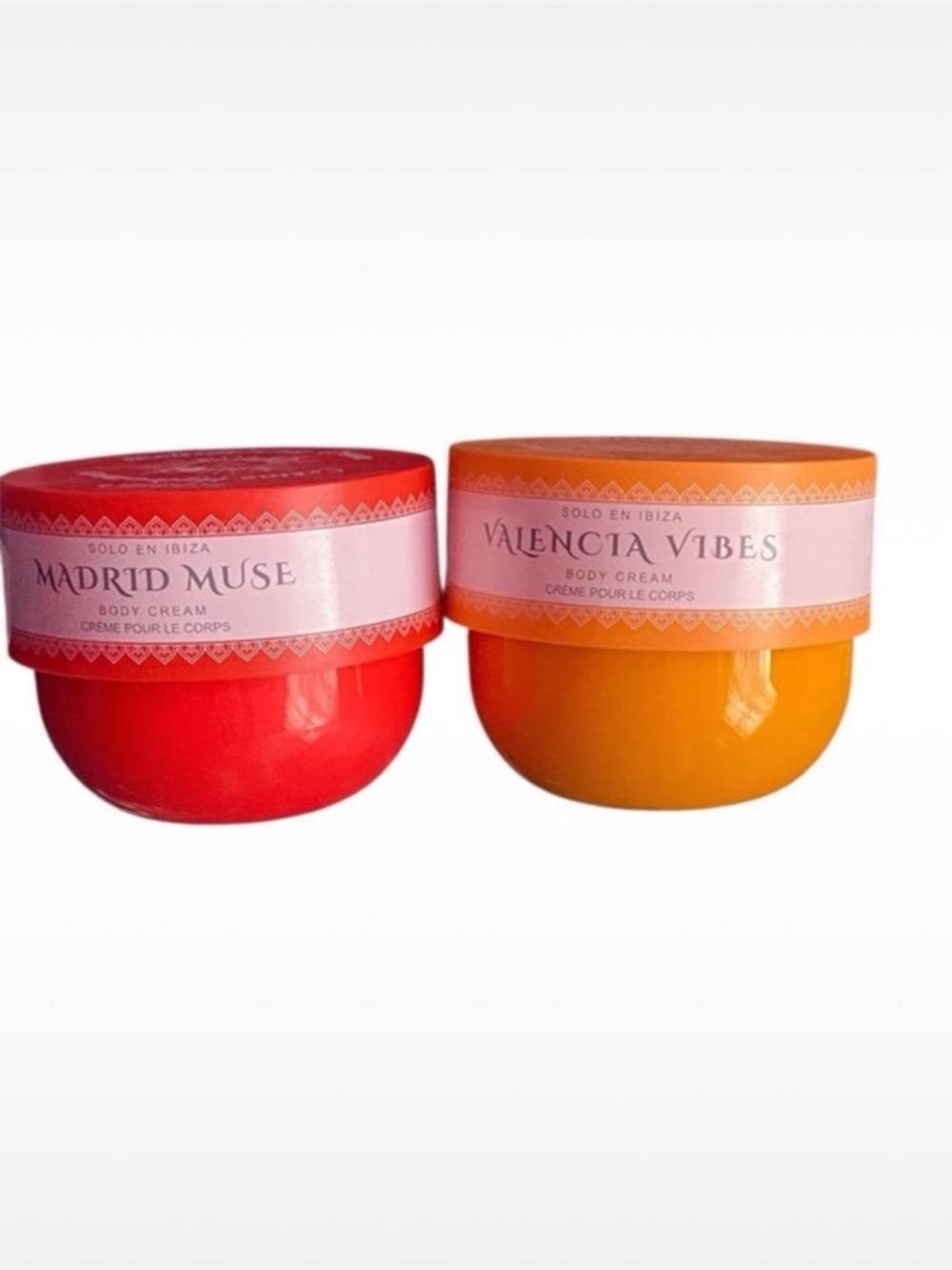 Moisturizing & Tightening Body Cream Set - Red and Orange Jars